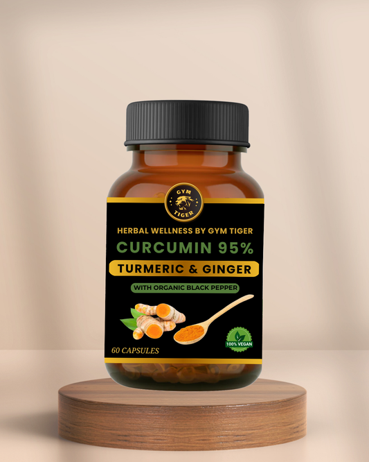 Curcumin 95% with Turmeric, Ginger and Organic Black Pepper - 60 Capsules