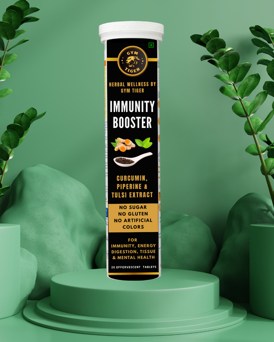 Immunity Booster (Curcumin, Piperine & Tulsi Extract) - 20 Effervescent Tabs