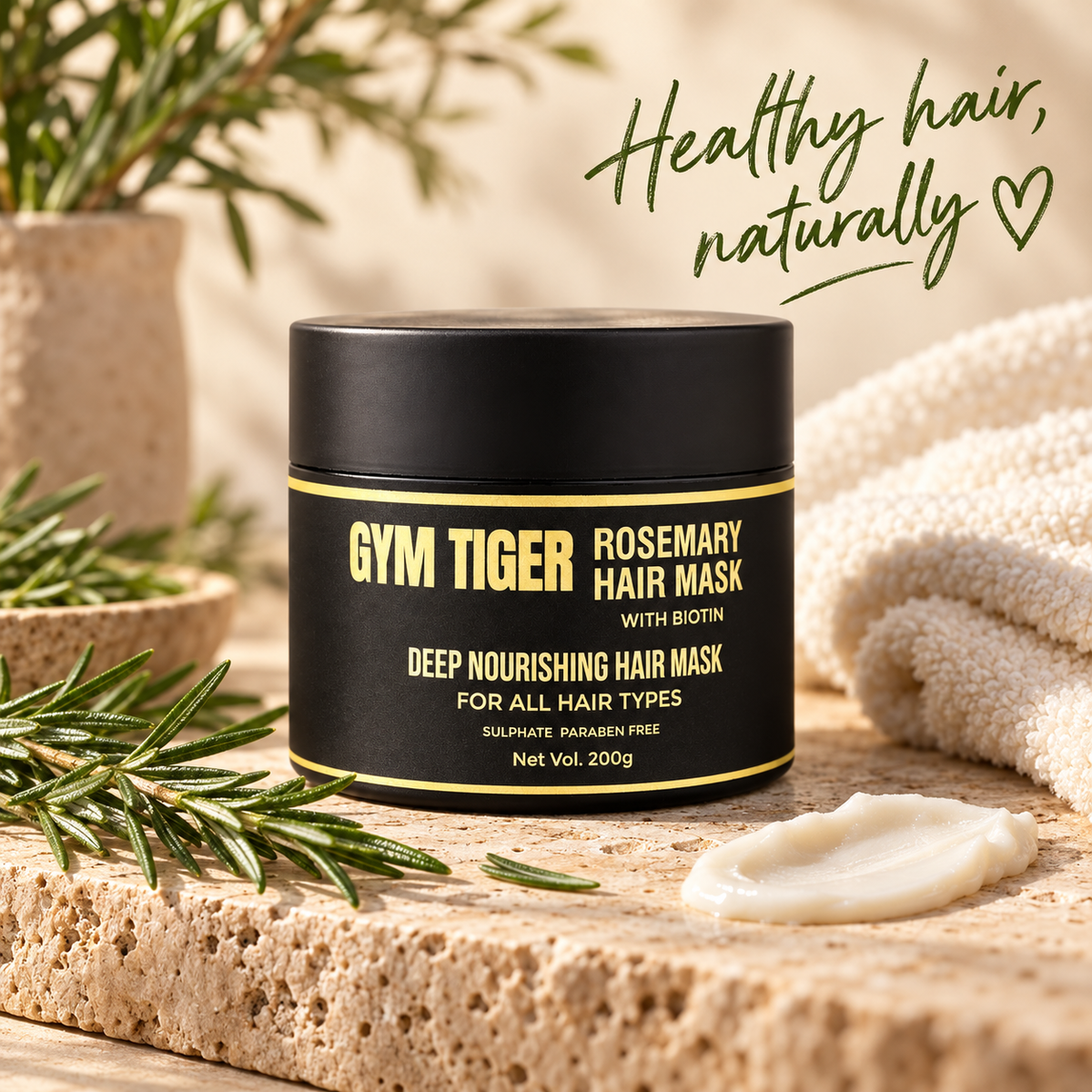 Rosemary & Biotin Hair Mask | Deep Conditioning | 200g
