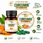 Turmeric & Black Pepper Capsules | Curcumin 95% | 60 Capsules