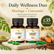 The Herbal Wellness Duo – Curcumin with Black Pepper + Moringa