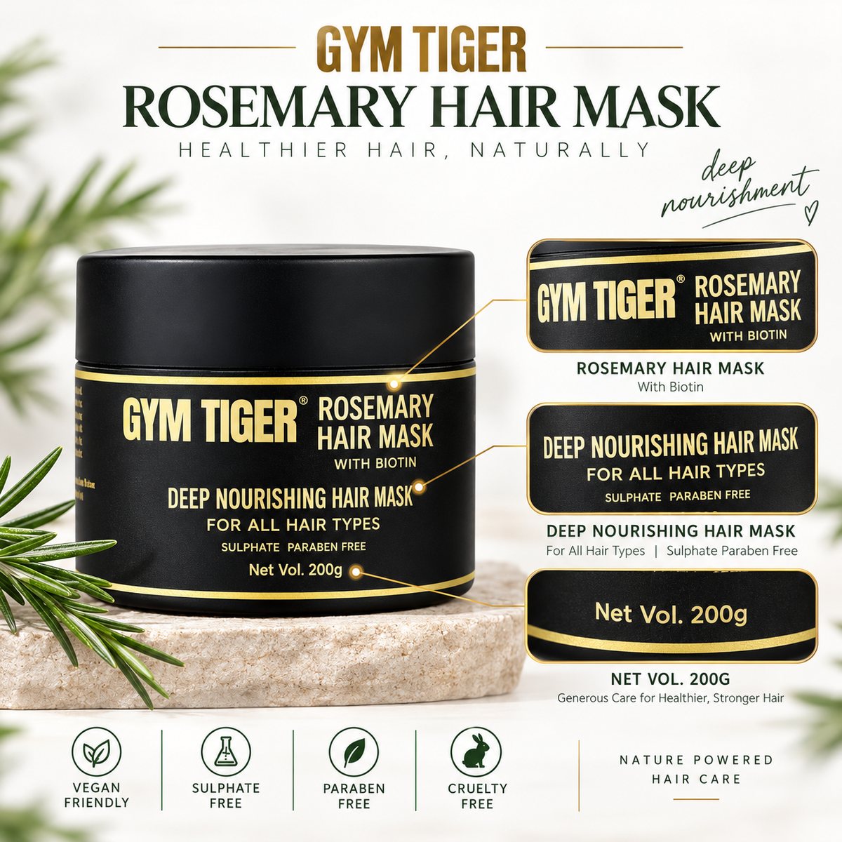 Rosemary Hair Care Duo | Mist + Biotin Hair Mask