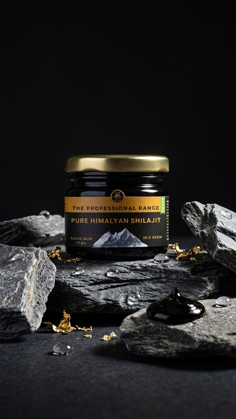 Pure Himalayan Shilajit Resin 20g | 77.68% Fulvic Acid | Eurofins Lab Tested | Gym Tiger
