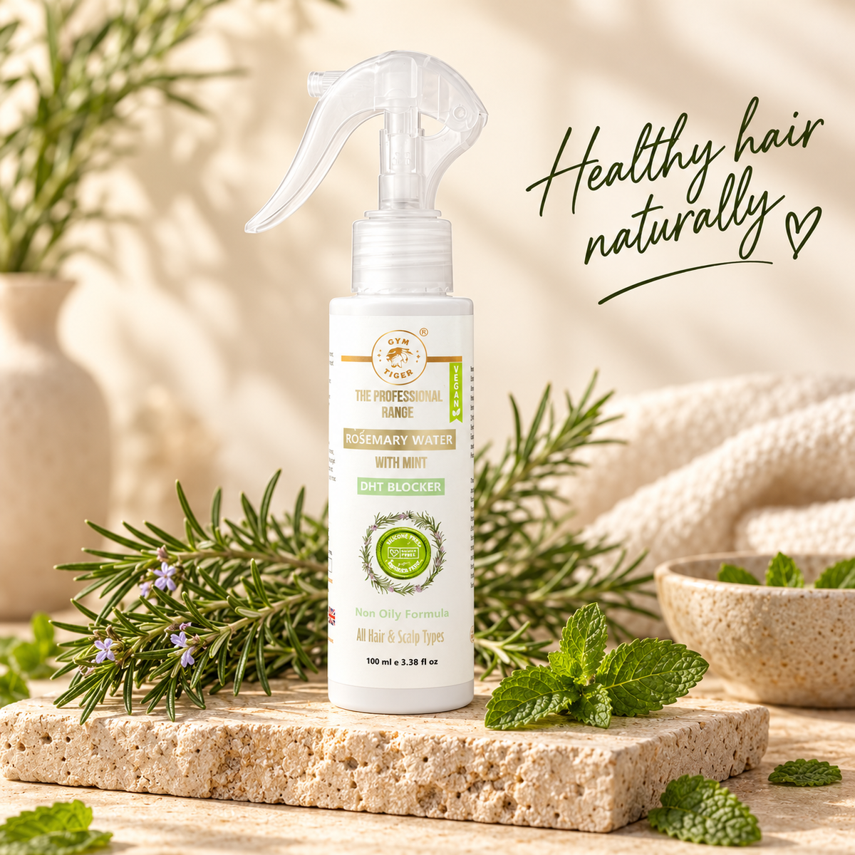 Rosemary Water Hair Spray with Mint & 1% Niacinamide | 100ml